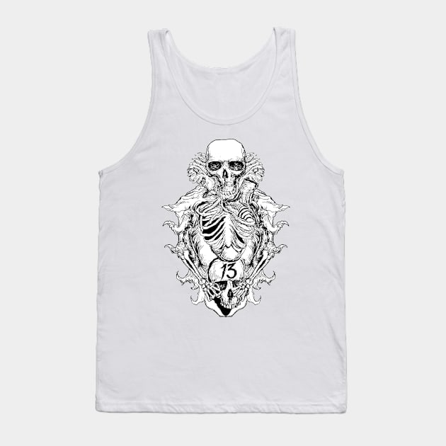 Skeleton Number Thirteen II Tank Top by DeathAnarchy